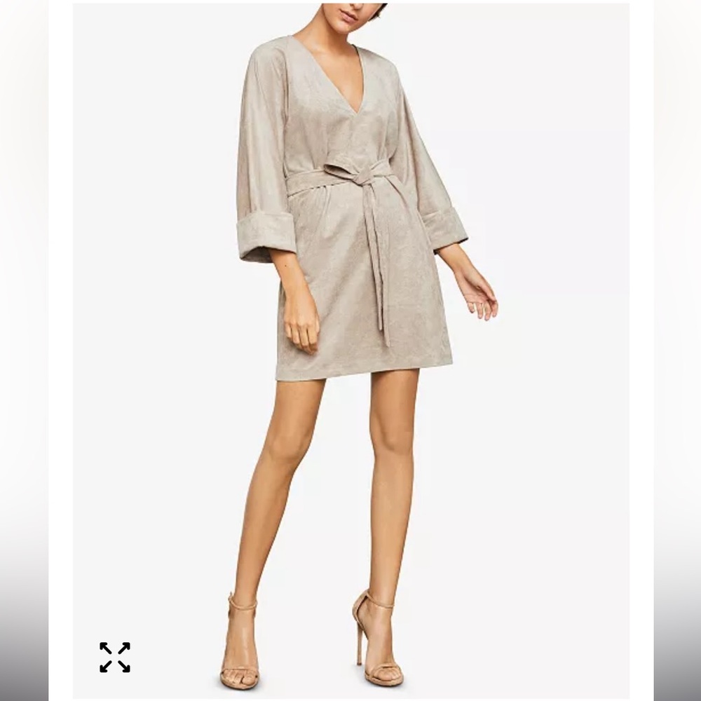 BCBGMaxAzria Faux-Suede Mini Dress